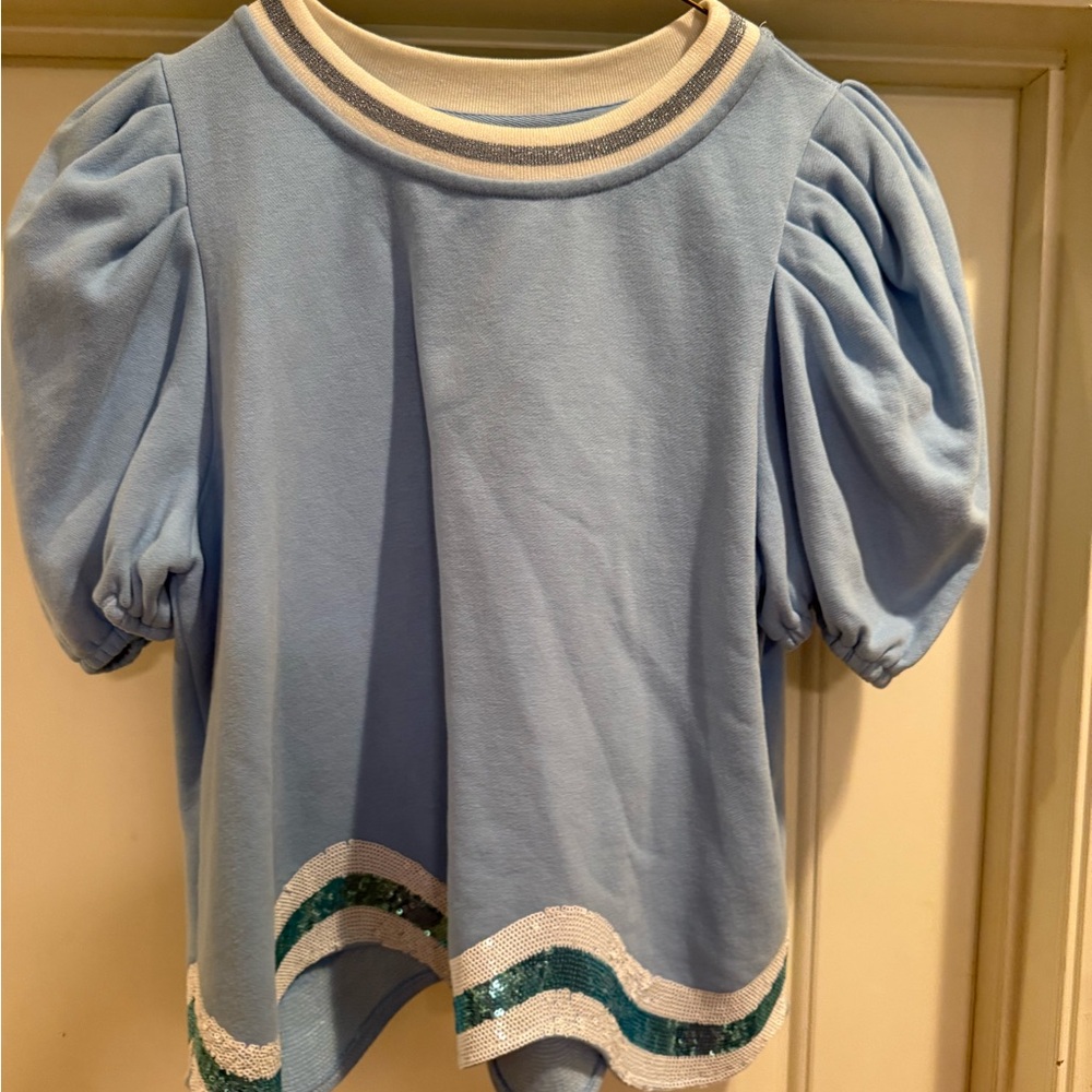 Queen of Sparkles Puff Sleeve Women’s Top